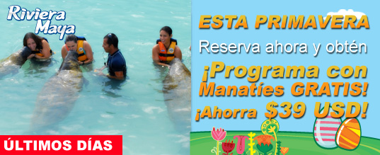 Reserva ahora y obt�n un programa con Manat�es gratis