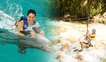 Dolphin Encounter + Isla Mujeres + Columbus Lobster Dinner Cruise